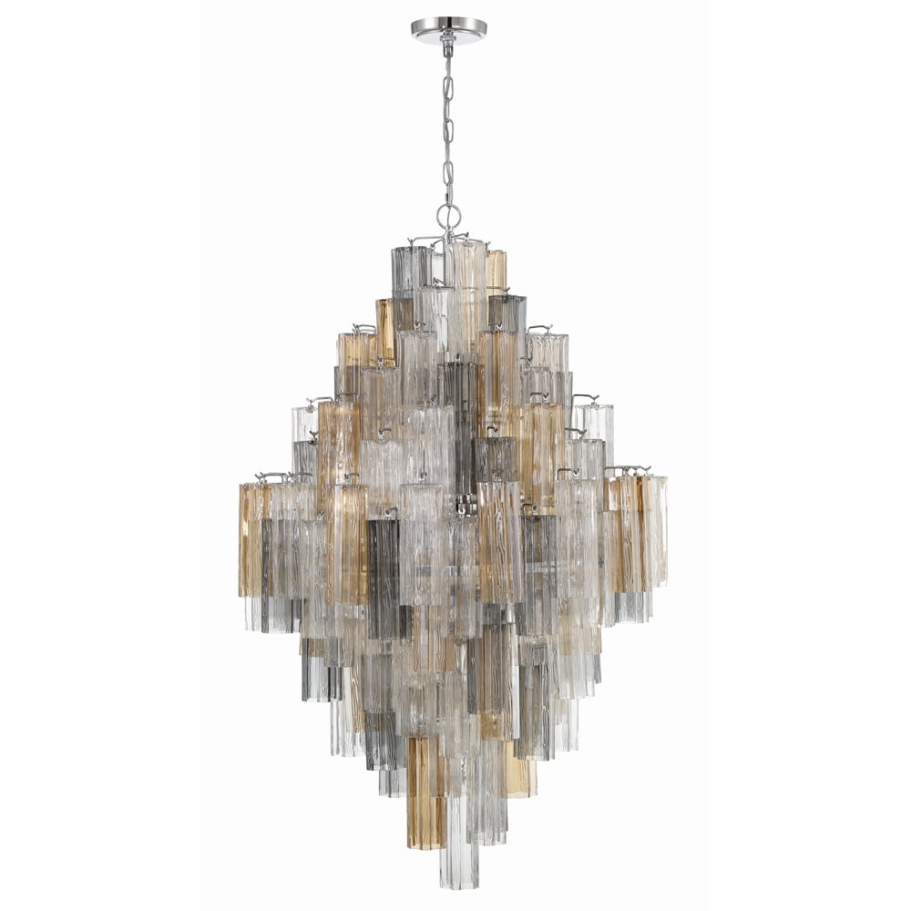 Eloria Glass Diamond Chandelier