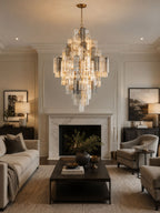 Eloria Glass Diamond Chandelier