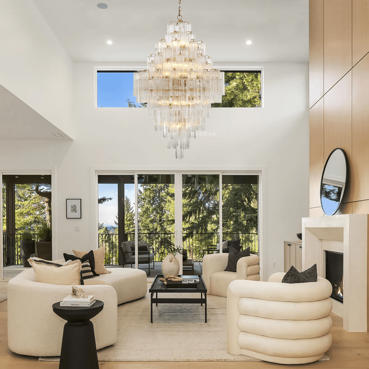 Eloria Glass Diamond Chandelier