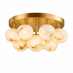 Aurelia Alabaster Globe Ceiling Light
