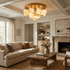 Aurelia Alabaster Globe Ceiling Light