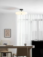 Luma Linen Drum Ceiling Light