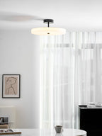 Luma Linen Drum Ceiling Light