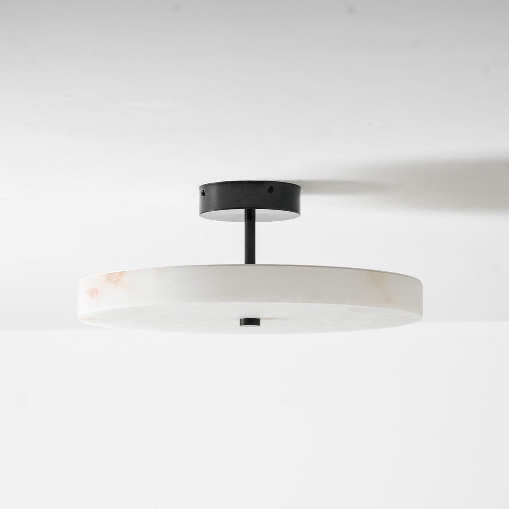 Luma Linen Drum Ceiling Light