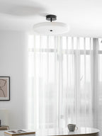 Luma Linen Drum Ceiling Light