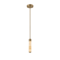 Slender Alabaster Column Chandelier