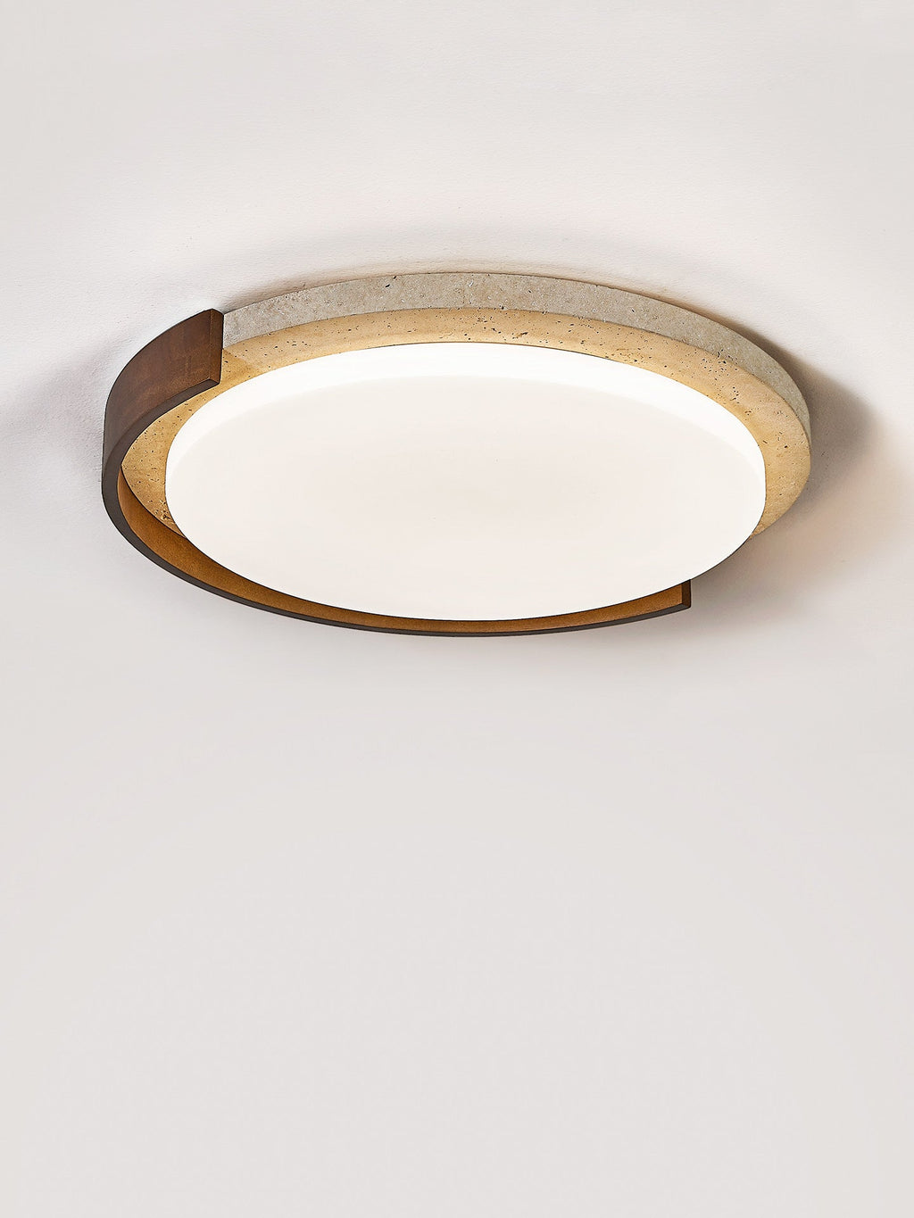 Travertine Eclipse Ceiling Lamp
