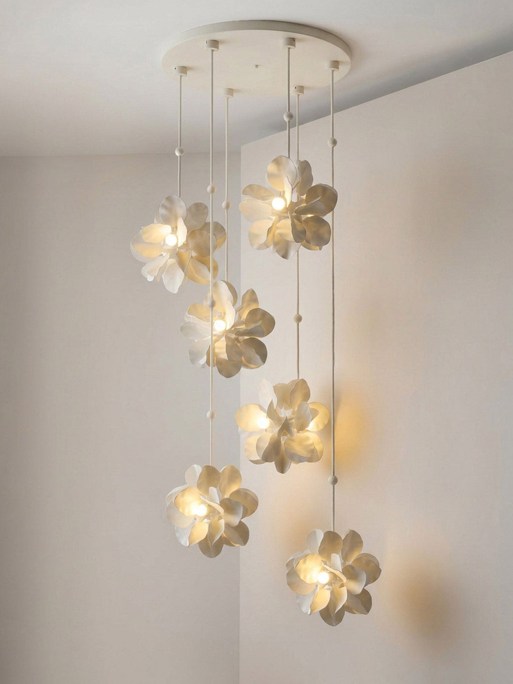 Petal Cascade Multi-Light Chandelier