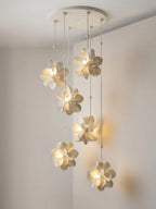 Petal Cascade Multi-Light Chandelier