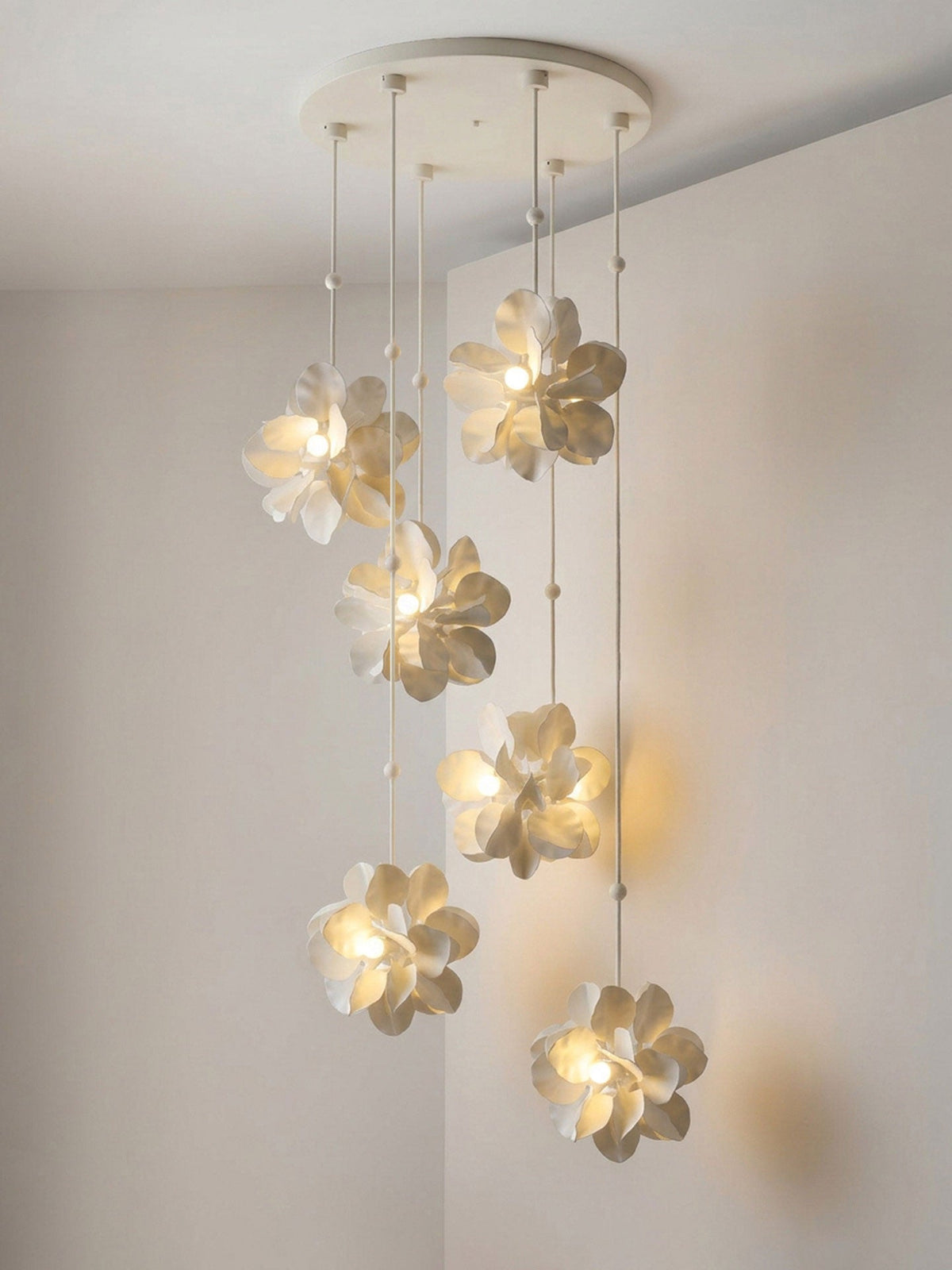 Petal Cascade Multi-Light Chandelier