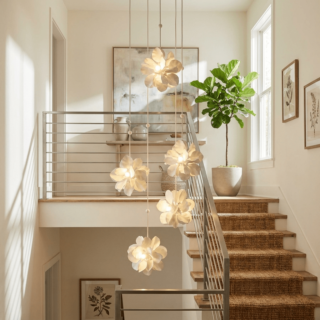 Petal Cascade Multi-Light Chandelier