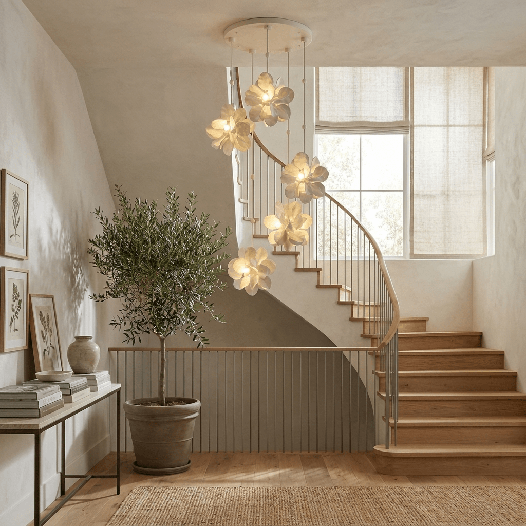 Petal Cascade Multi-Light Chandelier