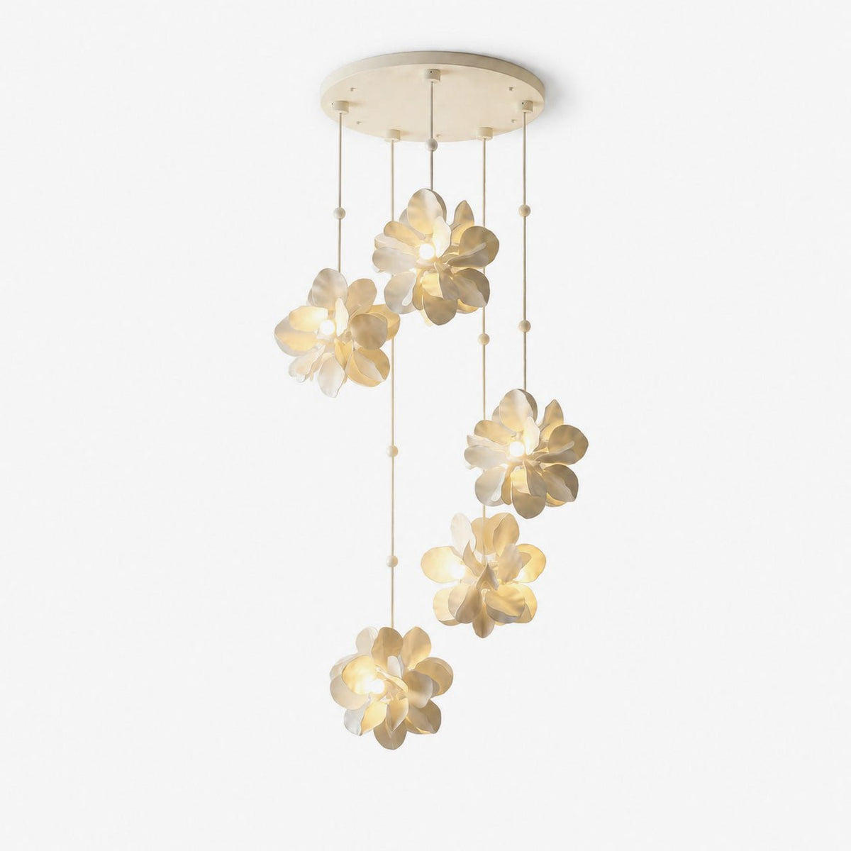 Petal Cascade Multi-Light Chandelier
