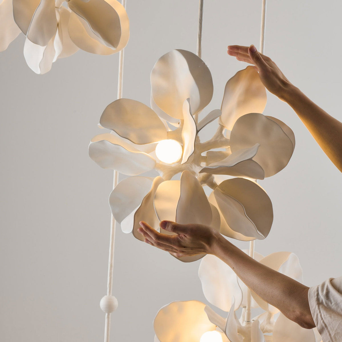 Petal Cascade Multi-Light Chandelier