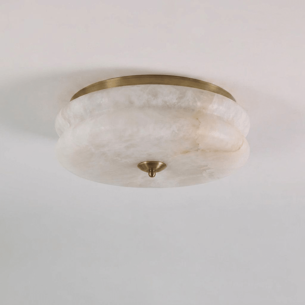 Orsay Alabaster Flush Mount