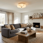 Orsay Alabaster Flush Mount