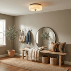 Orsay Alabaster Flush Mount