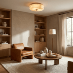 Orsay Alabaster Flush Mount
