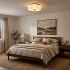 Orsay Alabaster Flush Mount