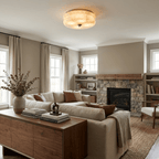 Orsay Alabaster Flush Mount
