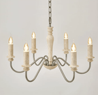 Claren Travertine Candle Chandelier