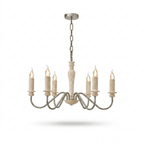 Claren Travertine Candle Chandelier