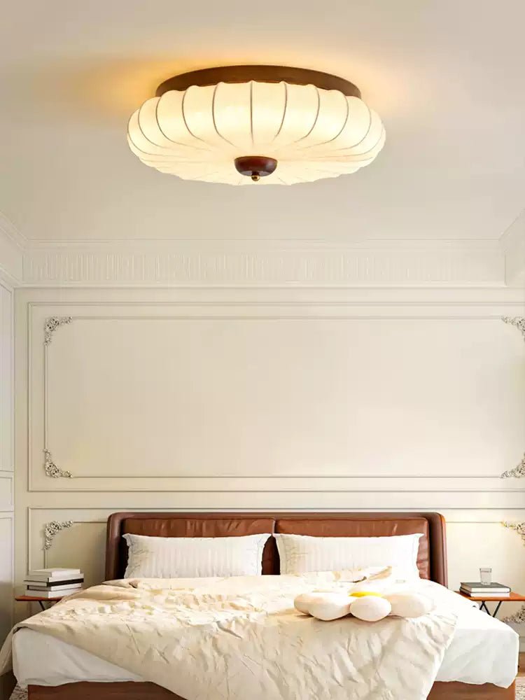 Stretch Fabric Petal Flush Mount