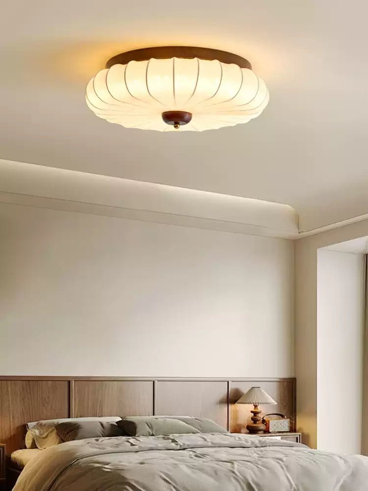 Stretch Fabric Petal Flush Mount