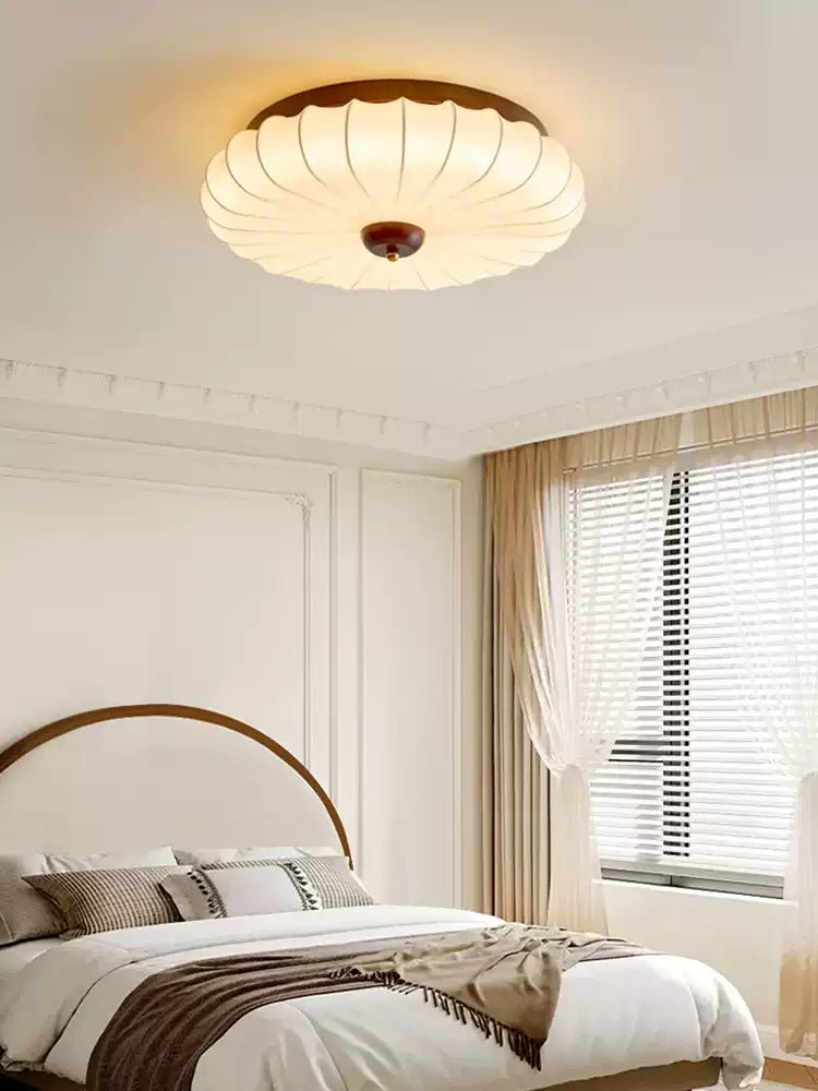 Stretch Fabric Petal Flush Mount