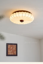 Stretch Fabric Petal Flush Mount