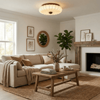 Stretch Fabric Petal Flush Mount