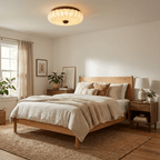 Stretch Fabric Petal Flush Mount