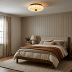 Stretch Fabric Petal Flush Mount
