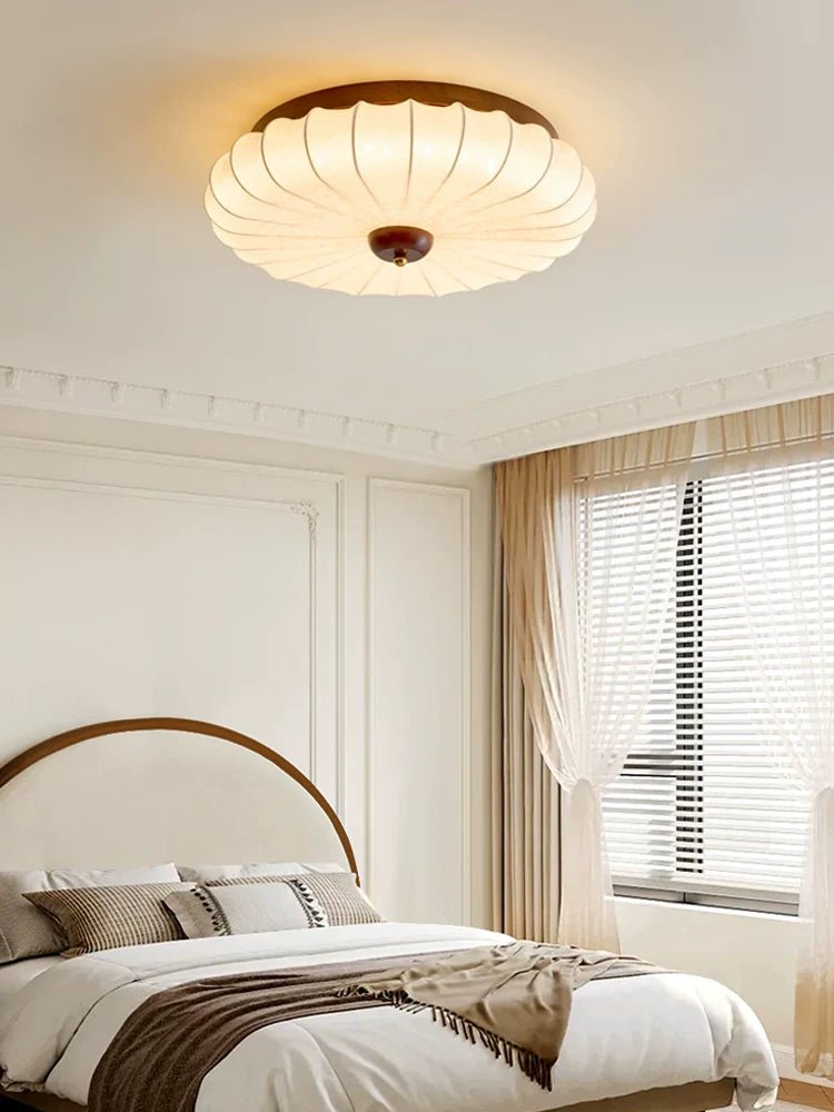 Stretch Fabric Petal Flush Mount