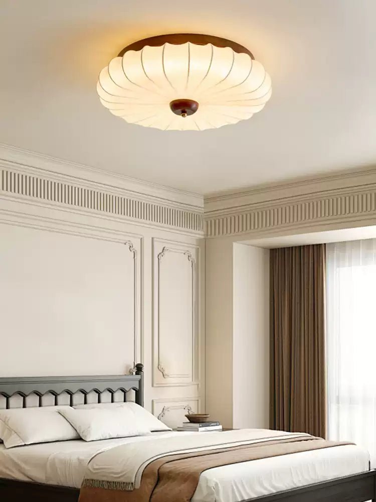 Stretch Fabric Petal Flush Mount