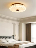 Stretch Fabric Petal Flush Mount