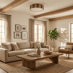 Selora Raffia Flush Mount Ceiling Light