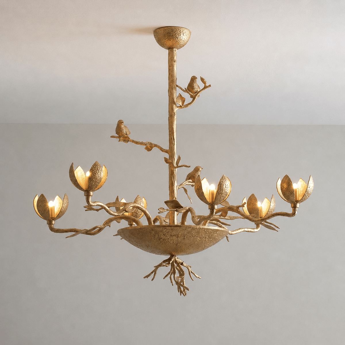 Floral Long Branch Chandelier