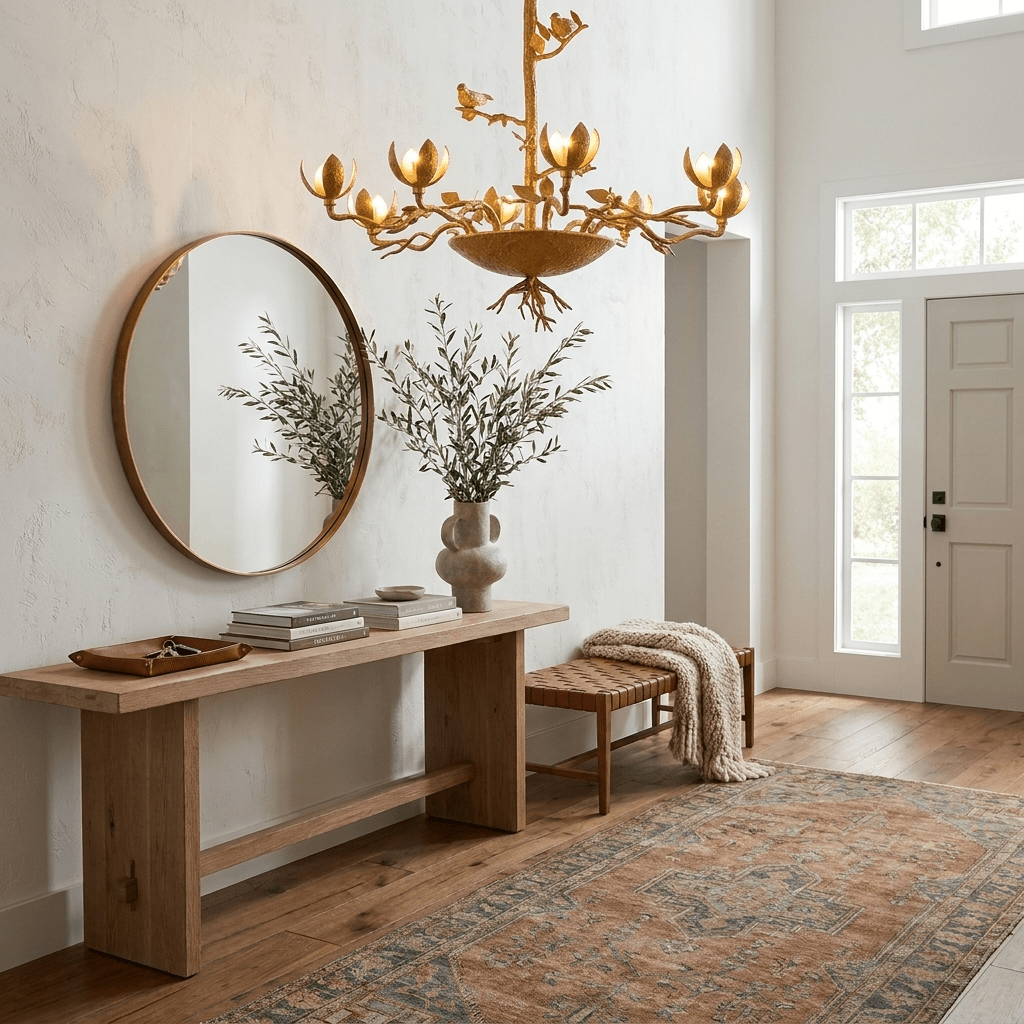 Floral Long Branch Chandelier