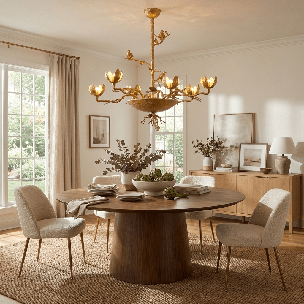 Floral Long Branch Chandelier