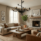 Floral Long Branch Chandelier