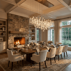 Lucerna LED Glass Flame Chandelier