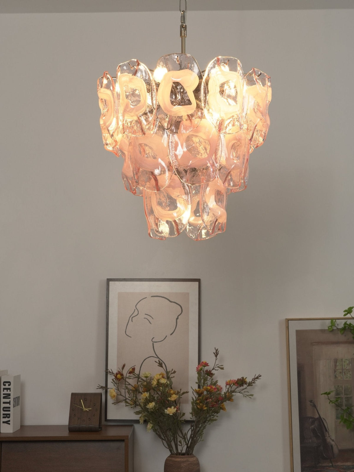 Frostelle Glass Chandelier
