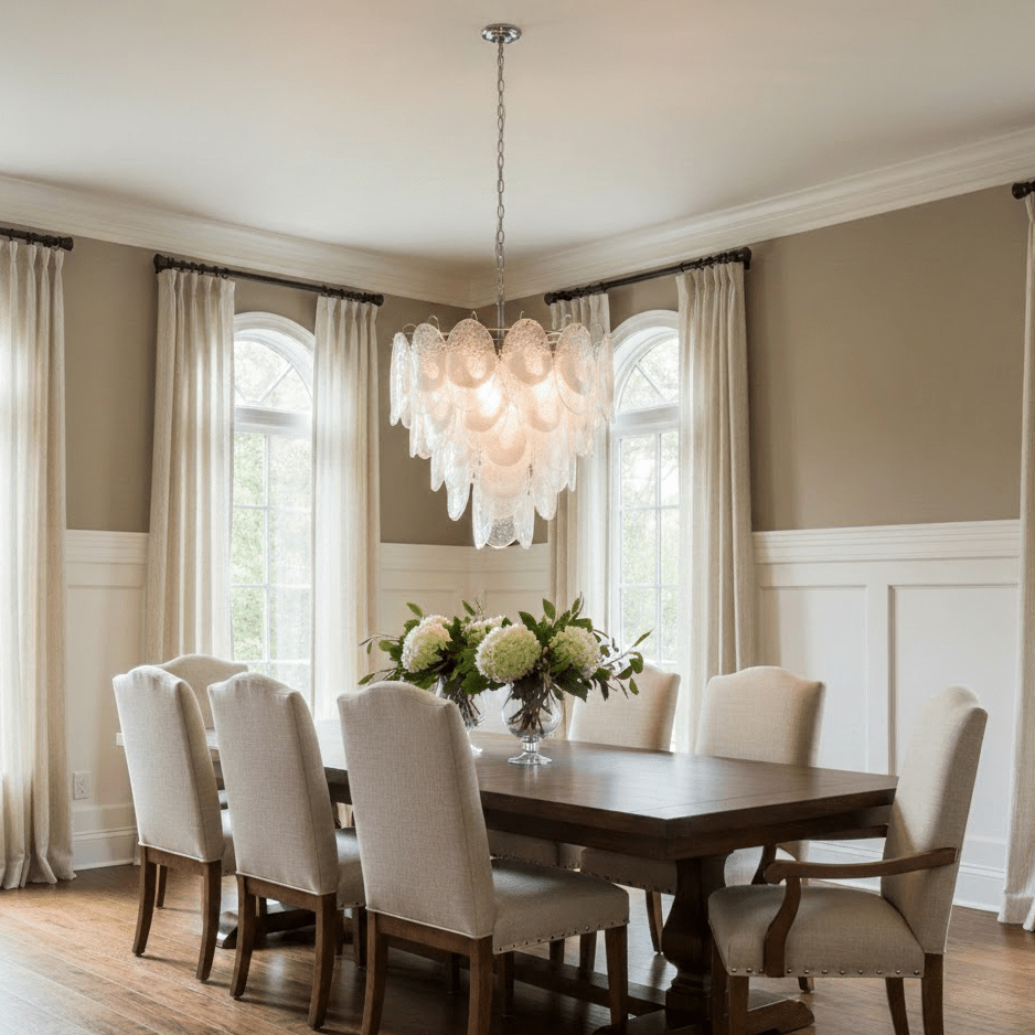 Frostelle Glass Chandelier