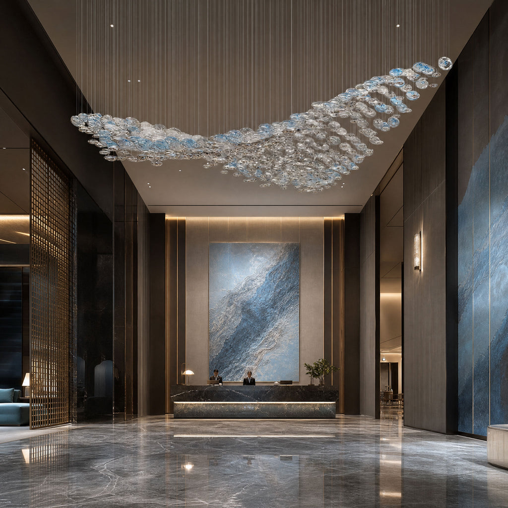 The Flying Surge LED Chandelier | Custom Size & Made-to-Order Lighting for Luxury Homes & Commercial Spaces
