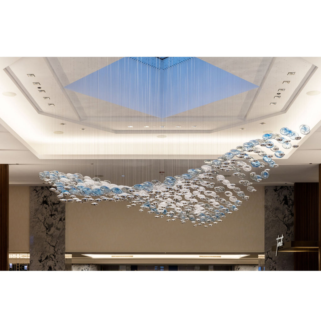 The Flying Surge LED Chandelier | Custom Size & Made-to-Order Lighting for Luxury Homes & Commercial Spaces