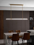 Linear Alabaster Chandelier