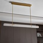 Linear Alabaster Chandelier