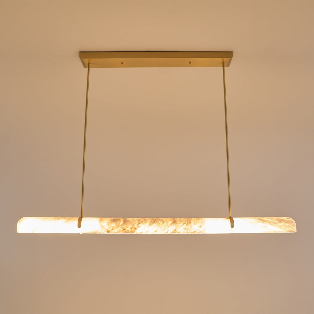 Linear Alabaster Chandelier