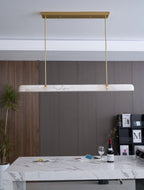 Linear Alabaster Chandelier